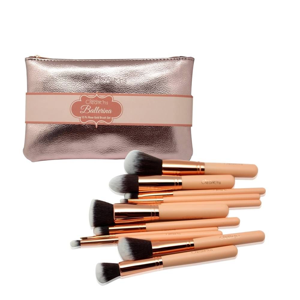 Set de Brochas X12 Ballerina Beauty Creations | Gloss ...